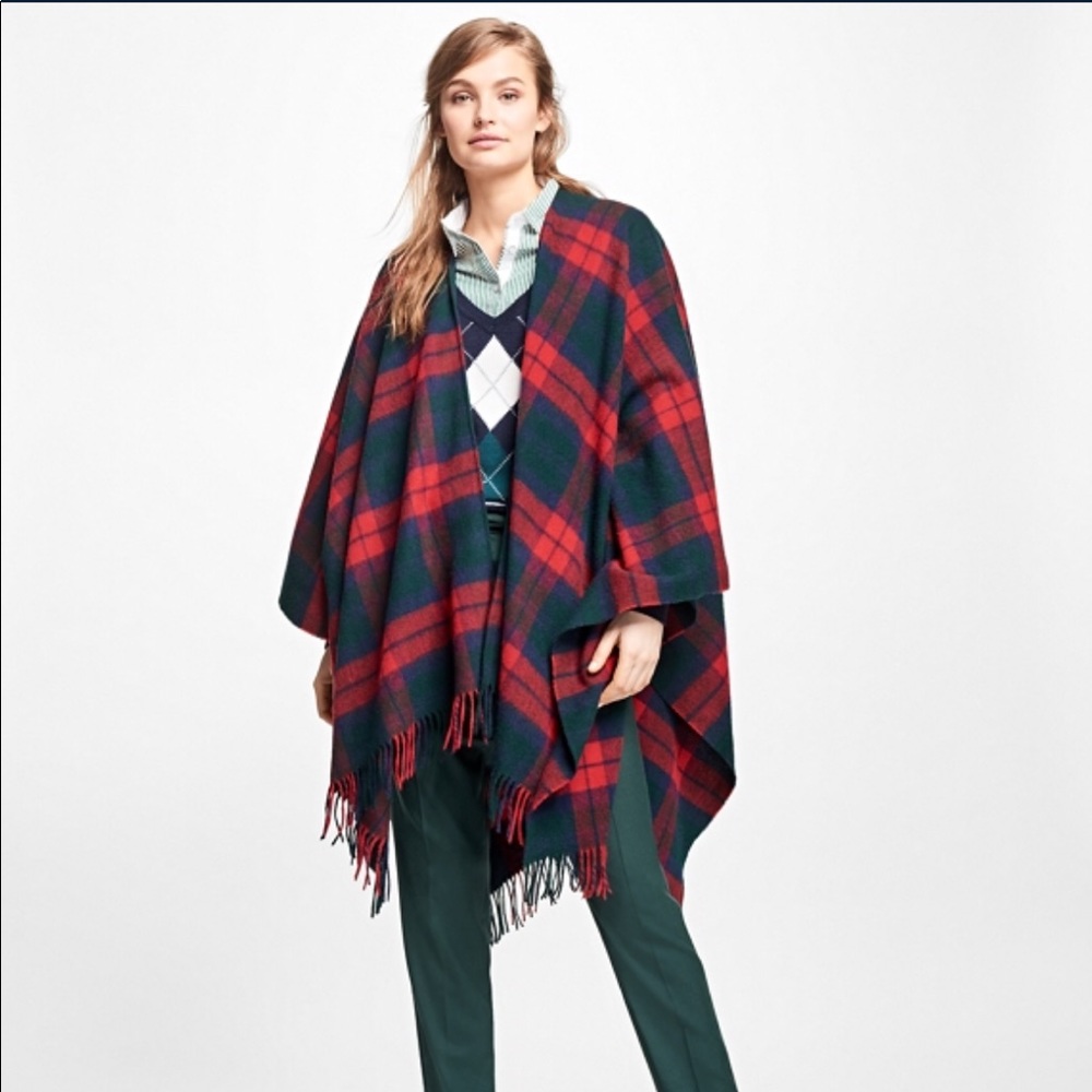 Woolrich Reversible blanket wrap gray and black - Picture 1 of 4